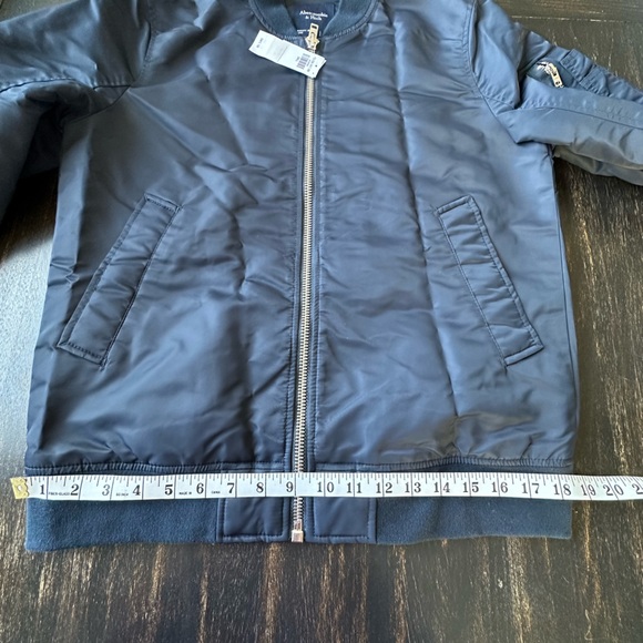 Abercrombie & Fitch Blue Full Zip Military Jacket. Size Small - Picture 6 of 9